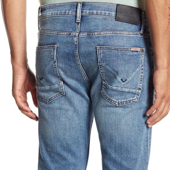 Hudson Sartor Men's Relaxed Distressed Skinny Jeans Size 30 - Picture 2 of 14